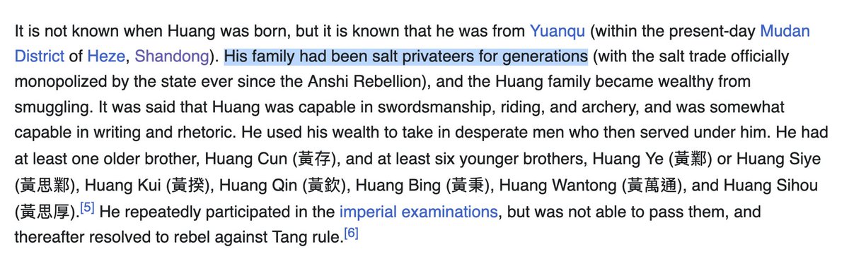 Qual é a relação entre os "corsários do sal" e a mudança na trajetória do Estado chinês?
 também
 > reprovou no exame im