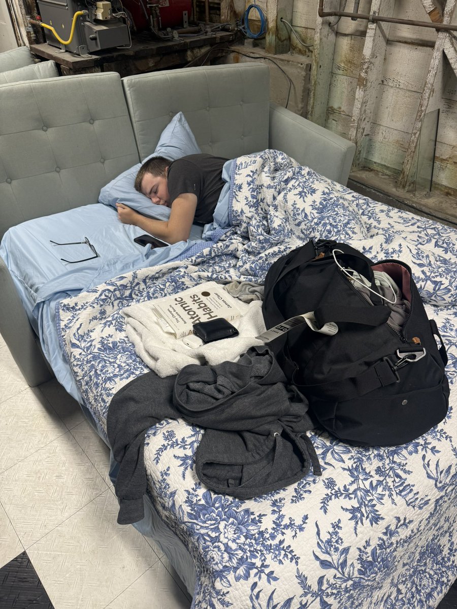 RENTED! 

Kid says he’s a founder building in stealth and doesn’t own anything other than what’s in his duffel bag. Vibe coding something in AI doing $10M ARR in 30 days. 

If you’re a VC — Venmo me $50 for an intro; $500 gets you a garage door clicker.