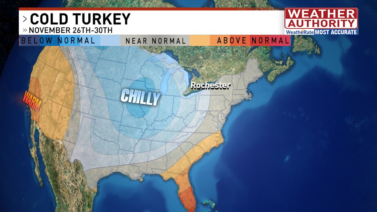 Selena13Ramos's tweet image. Looking ahead to Thanksgiving week, you’ll definitely want to pack those warm layers. Chilly air is on the move! 🥶🦃

#ThanksgivingWeather #forecast #outlook