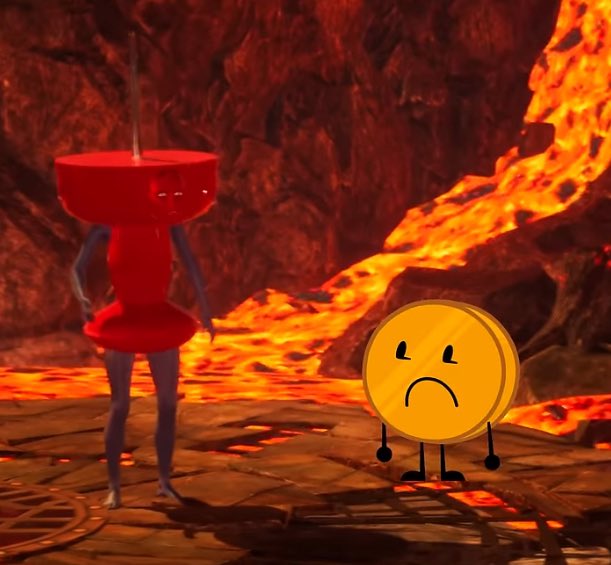 coinyupdates's tweet image. If I had a nickel bfdi for every time something happened to these two near the centre of the earth in BFDIA…