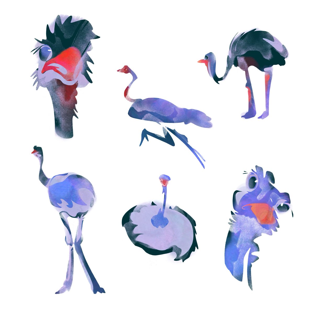 Getting fasterrrrrr at these quirky drawings 😙. Let me know if you vibe with Ostriches hehe
.
.
#illustration #digitalart #digitalartist #digitalartwork #childrensbook #childrensbookillustration #freelanceillustrator #ostritch