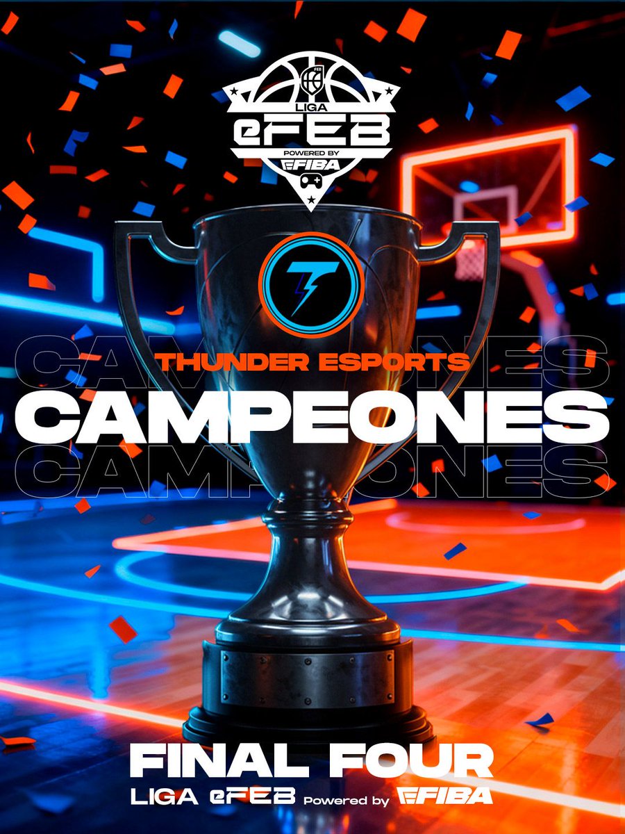 CAMPEONES DE LA LIGA <a href="/BaloncestoESP/">Baloncesto España</a> powered by <a href="/eFIBA_official/">eFIBA</a> 

<a href="/thunderNba2k/">THUNDER ESPORTS 🏀</a> INVICTOS EN EL TORNEO

<a href="/Gabrivela11/">Gabriel vela</a>
<a href="/G2ShiR/">ShiR</a>
<a href="/kevinastorga_/">Kevin</a>
<a href="/xMEJAI/">MEJAI</a>
<a href="/avemario32/">Mario</a>