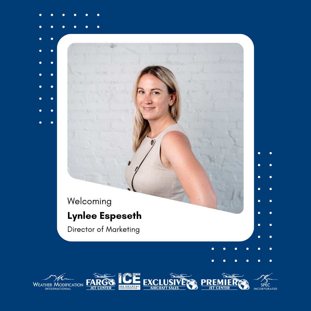 FargoJetCenter's tweet photo. Fargo Jet Center is proud to announce the appointment of Lynlee Espeseth as its new Director of Marketing! 🛫
 
Read the full story at: https://t.co/ZcoyVC1KNZ https://t.co/xm42MgLQCx
