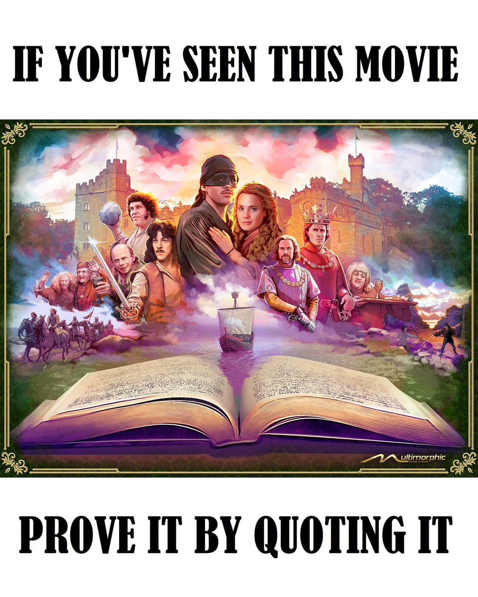 Multimorphic's tweet image. Pick just one quote? Inconceivable!