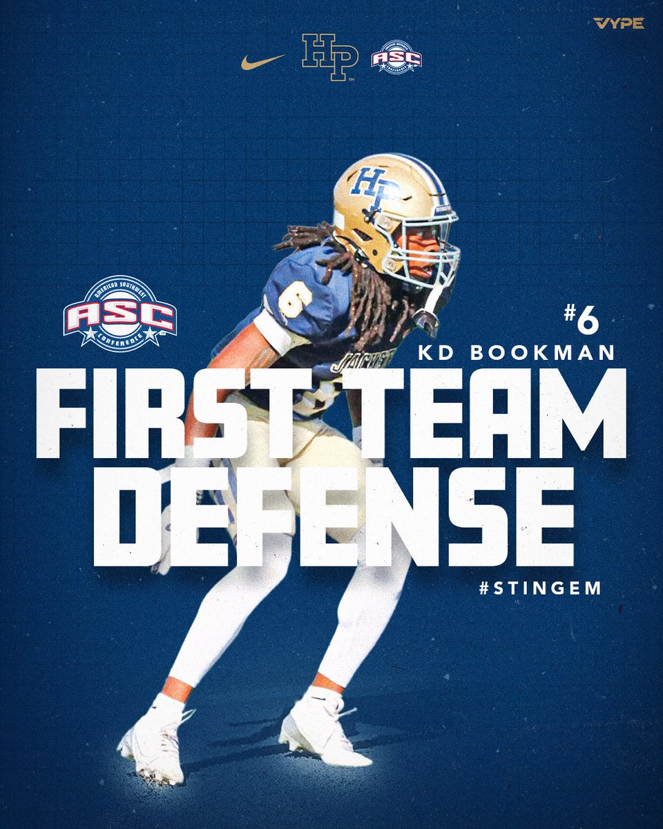 Congratulations to our First Team All-Conference Defensive Player!

#StingEm 
#TearOffTheRoof