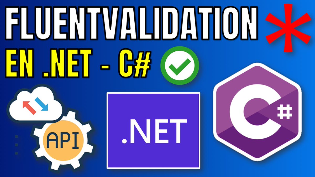 UskoKruM2010's tweet image. FluentValidation en Minimal APIs: Validación de Datos PROFESIONAL en C# y .NET (Paso a Paso) ✅ youtu.be/Fb57psQ_qcw?si… a través de @YouTube 

#csharpdev #dotnet #dotnettutorial #fluentvalidation