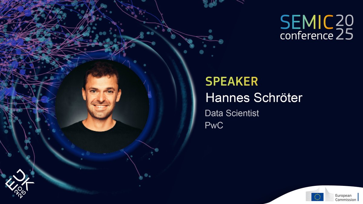InteroperableEU's tweet image. The #SEMIC2025 workshop on converging #AI &amp;amp; #semantics to enhance #interoperability will also be joined by moderator Brooke Tapsall (@EU_ScienceHub) and data scientist Hannes Schröter (@pwc_de).

Register to follow them online on 25 November, 2 p.m. CET!
👉link.europa.eu/CXPj6H