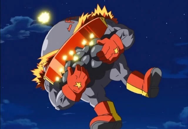 DigimonWorldEsp's tweet image. #BuenasNoches Digi-Fans👊🤛✨️
A lo BomberNanimon, salimos &quot;volando&quot; de trabajar.
#DigimonDataSquad 
#Digimon