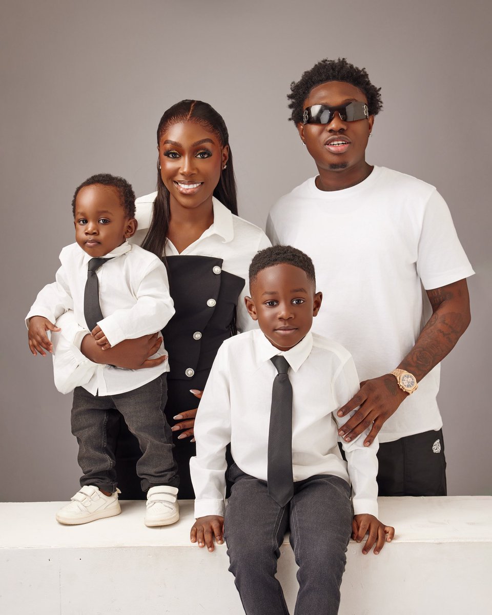 yabaleftonline's tweet image. Zlatan Ibile and family 😍