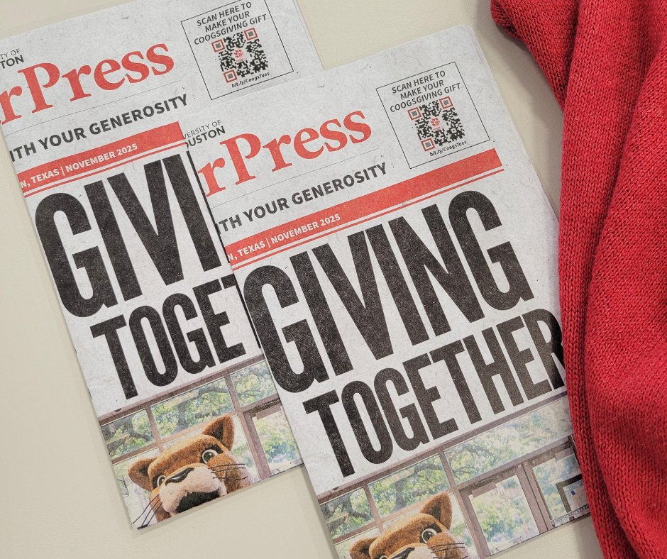 #ThoughtfulThursday 🤝 Join us for CoogsGiving!

The Graduate College of Social Work invites you to join us for CoogsGiving on Tuesday, December 2nd, and support the GCSW Impact Fund.  
bit.ly/4qVpeQS 

#UHGCSW #UHSocialWork #ChartingOurPathToExcellence #CoogsGiving