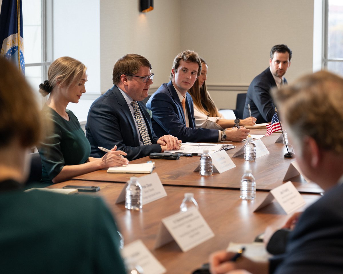 It was great spending yesterday afternoon with ⁦<a href="/BMLEH_Bund/">BMLEH Landwirtschaft · Ernährung · Heimat</a>⁩ Federal Minister Rainer, discussing ways ⁦the US and Germany can work to open new markets for both nations’ farm families, and fight against unjust regulations. Thanks for making <a href="/USDA/">Dept. of Agriculture</a> part of your trip. 🇺🇸🇩🇪