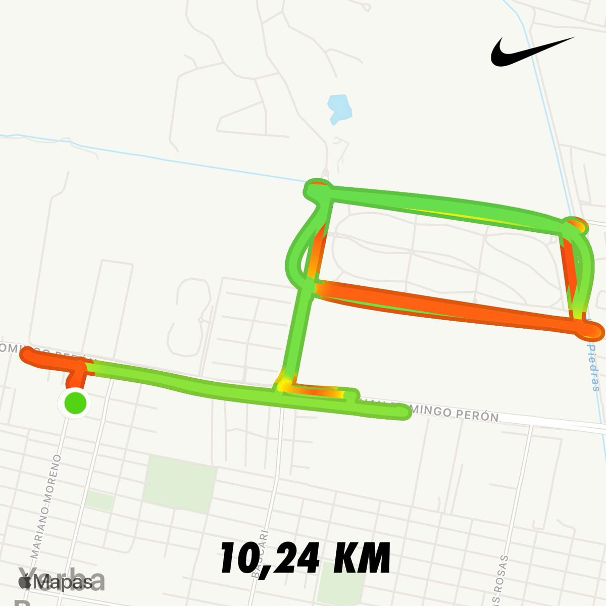 Cumplido. Bajo un sol de 35 grados