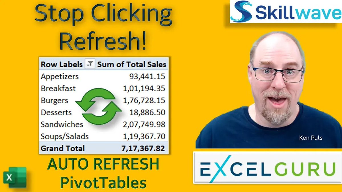 skillwave_'s tweet image. Want your #Excel #PivotTable to refresh automatically—without clicking Refresh every time?🔄
@kpuls shows the new PivotTable Auto Refresh feature (in the Beta Channel for Office 365) that keeps your reports accurate the moment your source data changes: youtube.com/watch?v=5TPj6t…