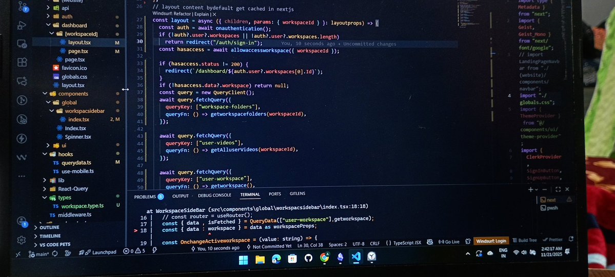 anandks8013's tweet image. Day 7 of building SAAS ...
It&apos;s 2 AM right now Grinded for 5+ hours understanding the whole workflow implementation and debugging the errors🤧🥲
#WebDevelopment #grind #DevCommunity #nextjs #SaaS