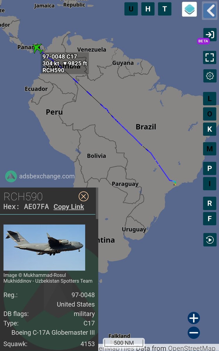 sipjack1776's tweet photo. C-17A 🇺🇲
#AE07FA/97-0048/RCH590
São Paulo>Balboa https://t.co/0vUSwfab0y