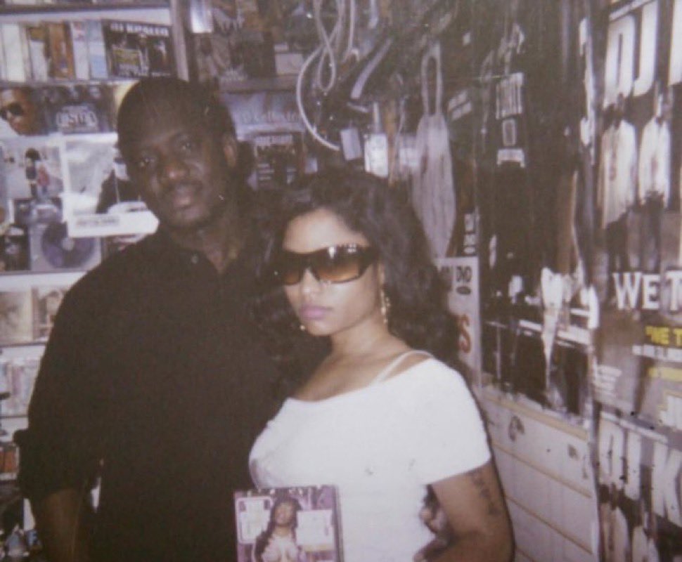nicki minaj holding the come up dvd she was featured on (2007).