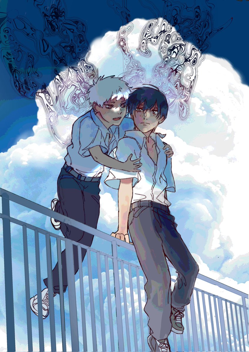 iggydrawing's tweet image. The boys. Them angels.

#TSHD #thesummerhikarudied #HikarugaShindaNatsu