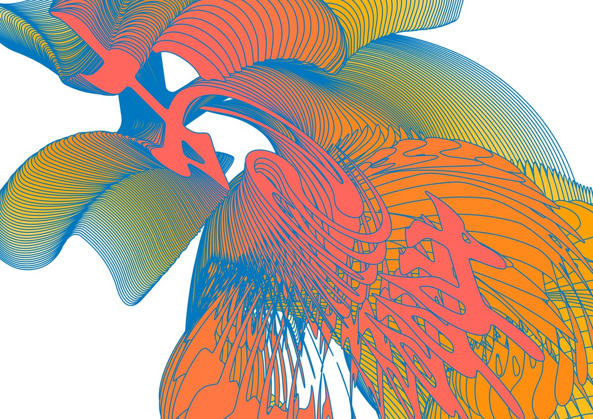 joki_hirooka's tweet image. 極座標のずらしがけひねり朝定食
#dailycoding #p5js #pavejs