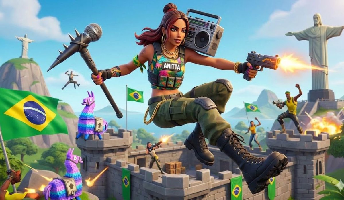 🚨 BRASIL IN THE HOUSE! Anitta será a próxima artista da nova temporada do Fortnite Festival🇧🇷.