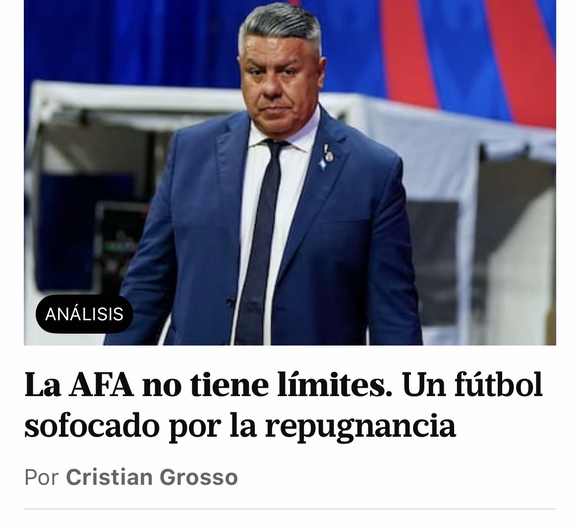 Como hincha y amante del deporte fútbol quiero saber si ⁦<a href="/RiverPlate/">River Plate</a>⁩ a través de su presidente ⁦⁦<a href="/stefanocdicarlo/">Stefano Di Carlo</a>⁩ ⁦y vice representante en #Afa ⁦<a href="/villarroelnacho/">Ignacio Villarroel</a>⁩ avalan esta barbaridad mafiosa. #ElSistema 

Cc ⁦<a href="/ischargro/">Iván Schargrodsky</a>⁩ ⁦<a href="/CostaFebreOK/">Lito Costa Febre 🎙️</a>⁩