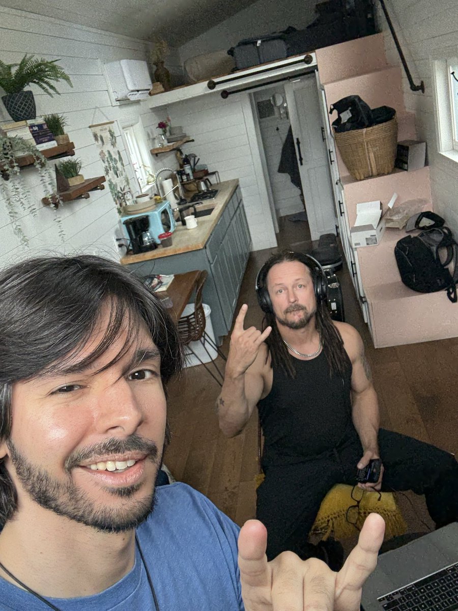 Excited to have John producing new Empty Trail songs. These are badass 🤘🤘Cant wait for you guys to hear them! #johnmoyer #disturbed