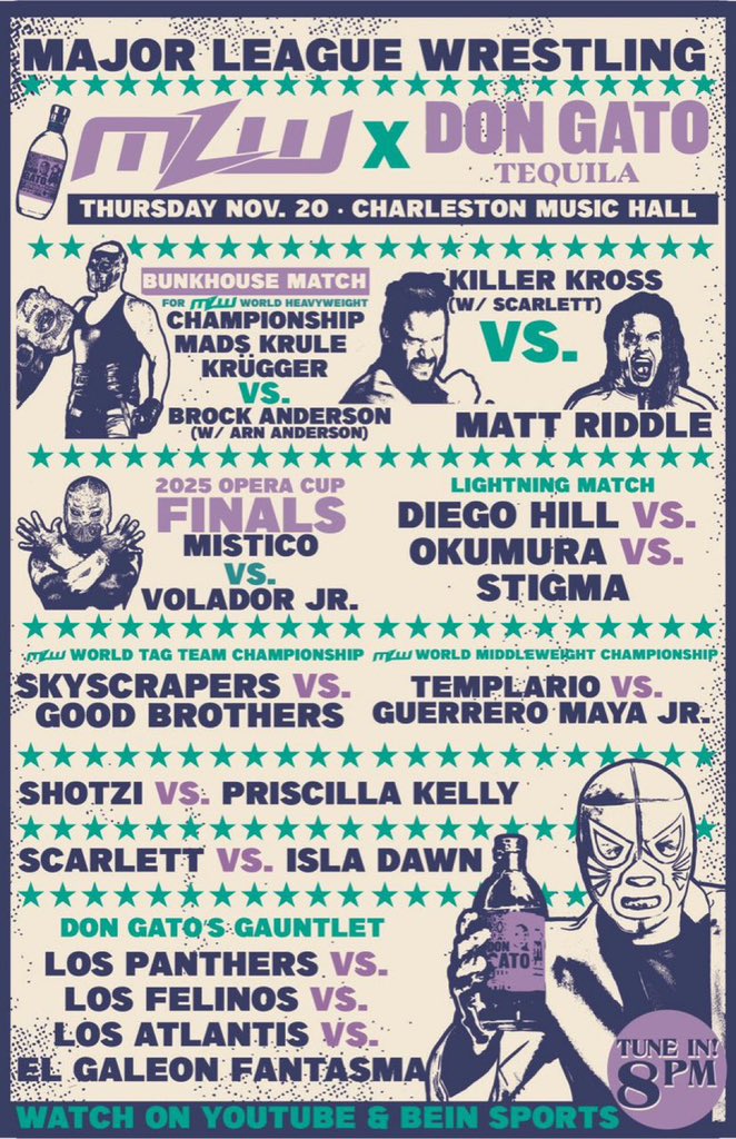 The_BigLG's tweet image. Tonight at 8pmEST @MachineGunKA &amp;amp; I debut @MLW on a badass card! You can watch us win tag team gold LIVE right here: youtube.com/@MLW #LiveFeed