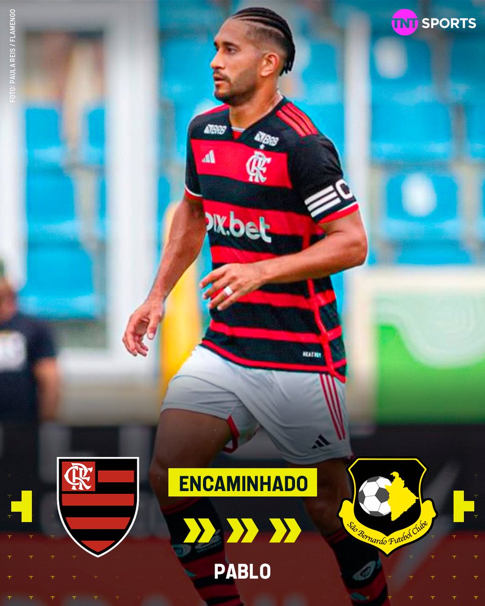 TNTSportsBR's tweet image. CONVERSAS EM ANDAMENTO! 🔄
Pablo está próximo de acertar com o São Bernardo para a disputa do #Paulistão! O zagueiro de 34 anos está fora dos planos do Flamengo, onde não joga desde janeiro por opção da comissão técnica. O contrato com o Rubro-Negro termina em dezembro deste ano…