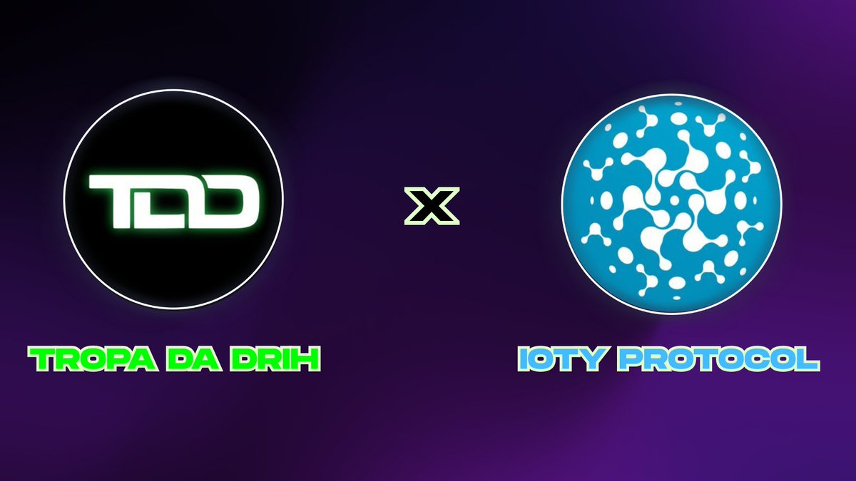 TropadaDrih's tweet image. ⭐ COLLAB ANNOUNCEMENT: IOTY Protocol

We are happy to announce our partnership collaboration with IOTY Protocol @Ioty_protocol

Universal blockchain identity layer for loT devices.  Revenue-backed DePIN, powered by $IOTY.

Website: iotyprotocol.com
Twitter:…