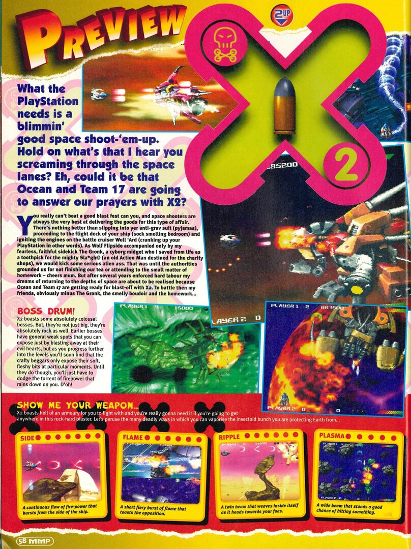 Mean Machines PlayStation #2, November '96 - Preview of 'X2' on the Playstation.
 ift.tt/3Ihsw8T