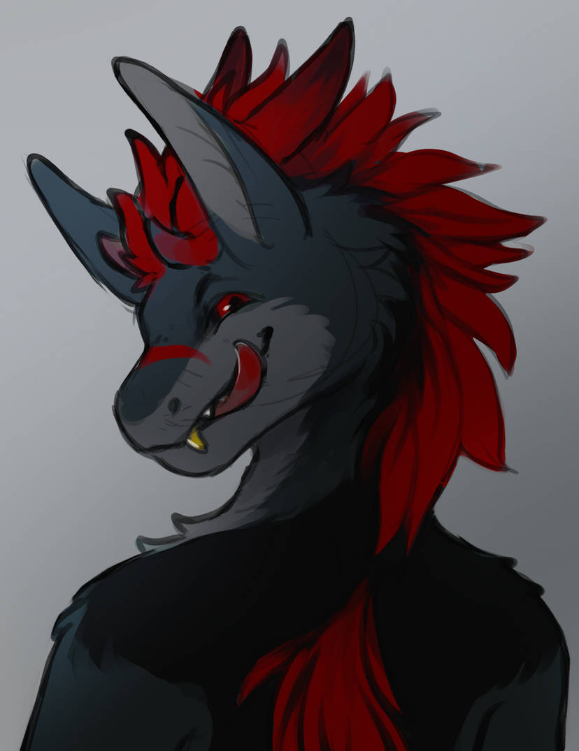 Mischievous smile
Amazing sketch by @Liberkhalipse 
#moonfang #furry #dragon #furred_dragon