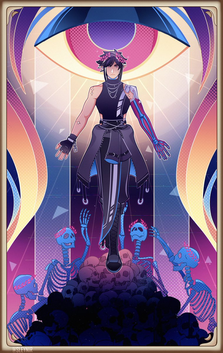 Sleynir's tweet image. card desing comms 💚✨ 
#Commission #card #VGenComm