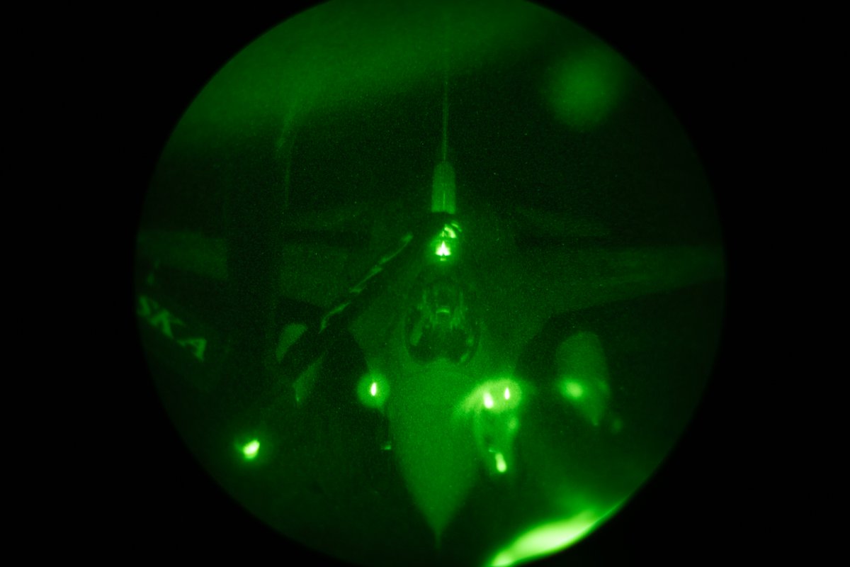 ANRALCOM's tweet image. Early Monday morning, ANR F-16s intercepted a @US_STRATCOM Bomber Task Force simulating a threat as they returned to the U.S. from @INDOPACOM during Operation #GlobalGuardian 26-1.

#WeHaveTheWatch #StrongerTogether