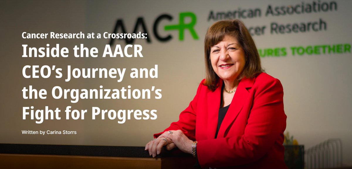 For decades, <a href="/AACR_CEO/">Margaret Foti, PhD, MD (hc)</a> Margaret Foti has been at the helm of the AACR, guiding our programs and initiatives to advance cancer research and achieve equity for all patients worldwide. Learn more about her pivotal role in this <a href="/OncNewsCentral/">Oncology News Central</a> profile. brnw.ch/21wXGuo