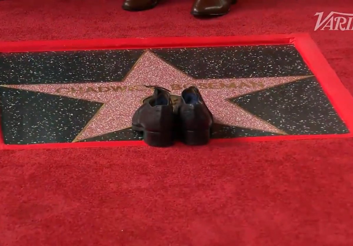 Chadwick Boseman now has a star on the Hollywood Walk of Fame