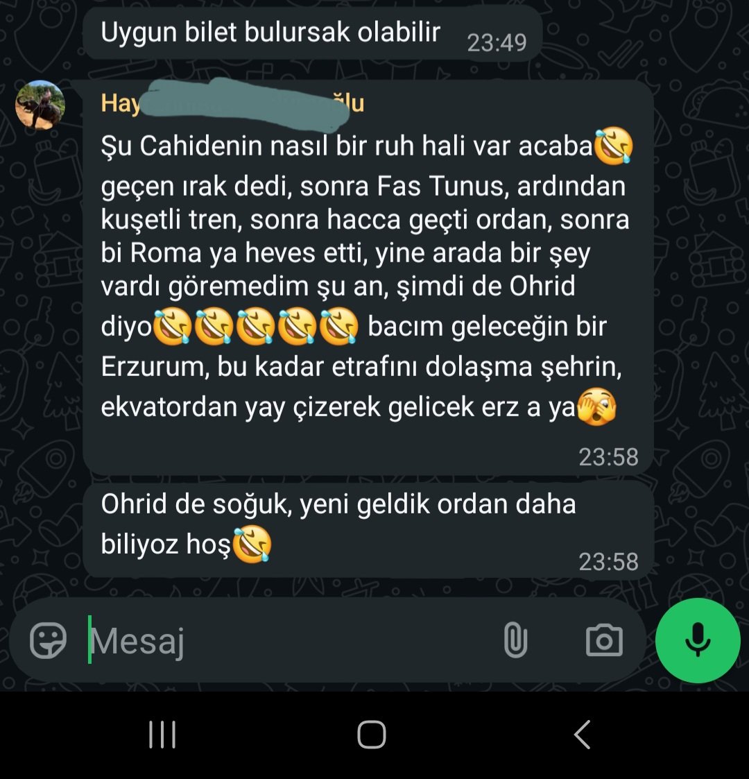 Bütün çabam, kış mevsiminde  Erzurum'a gitmemek.