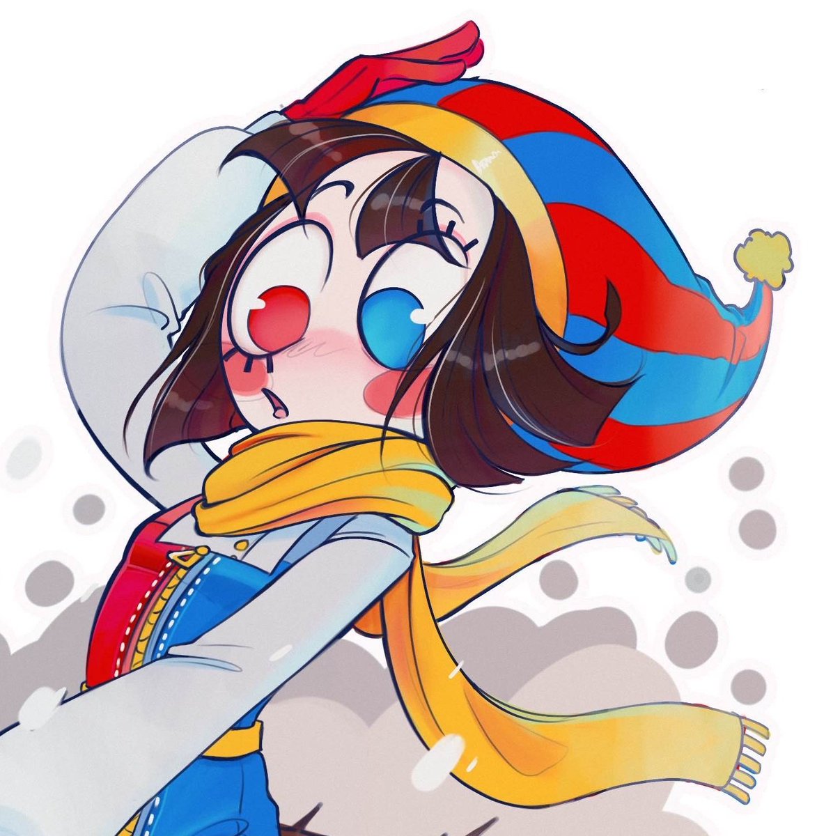 I love the winter season- so obviously gotta make #pomni enjoy it too  !!

#tadc #TheAmazingDigitalCircus #tadcfanart #pomnifanart #pomnitadc