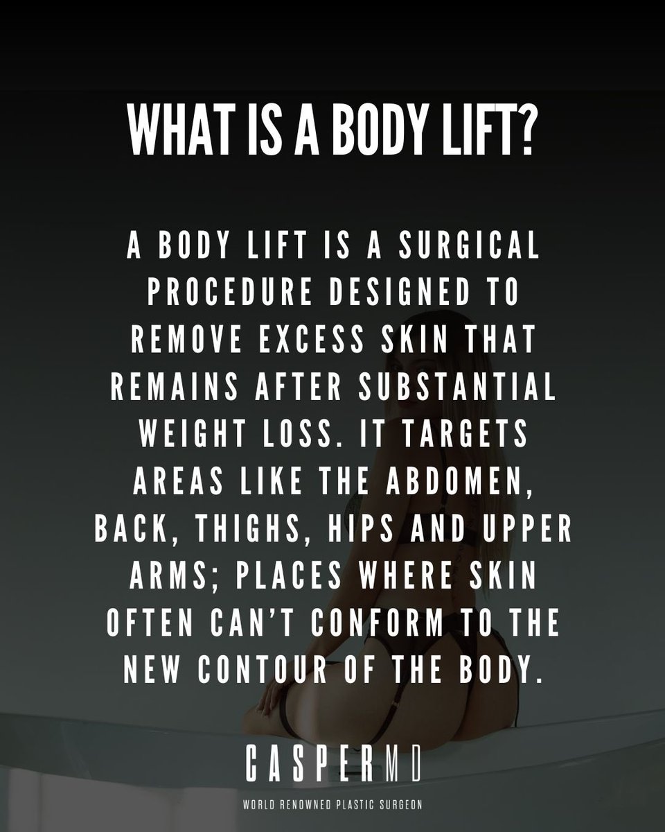 drdanielcasper's tweet image. A #BodyLift removes excess skin and smooths your contours after major weight loss, pregnancy, or natural aging. This transformative procedure tightens and tones the body for a more balanced silhouette.

Book a consultation today through the link below!

tinyurl.com/veun3dw7