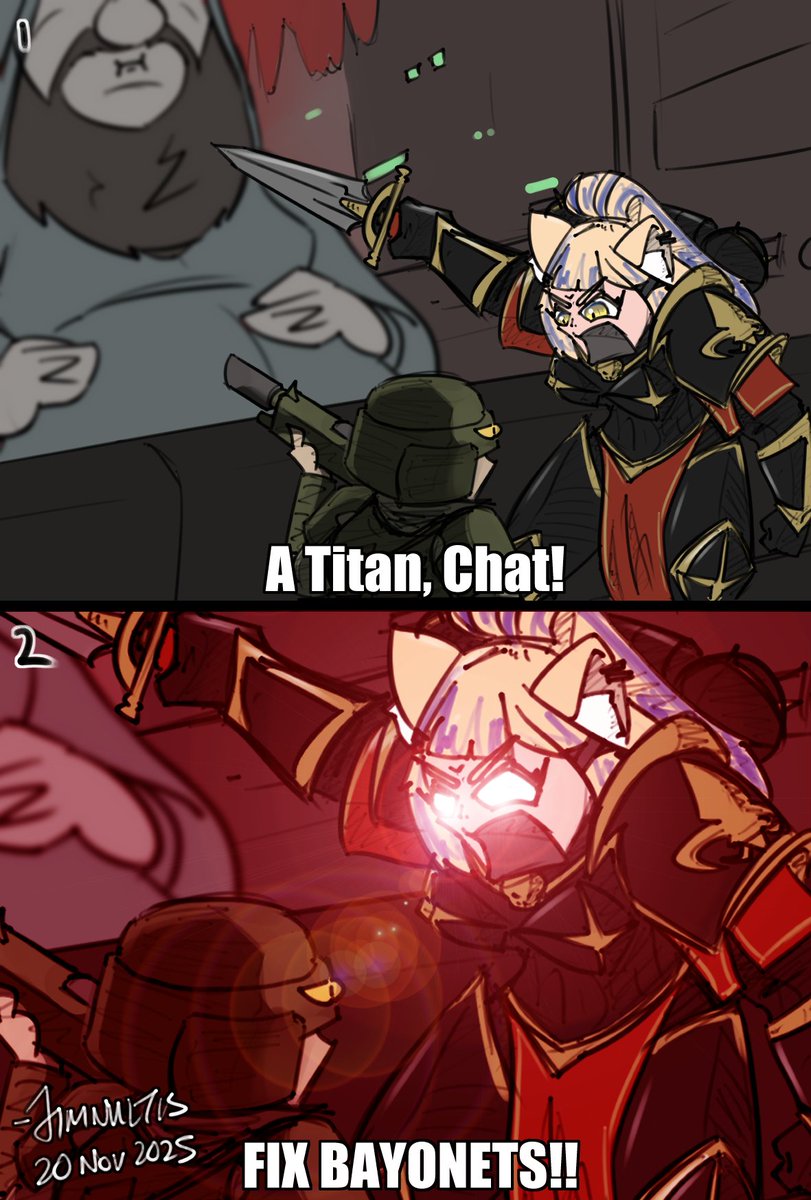 The Warhammer rabbit hole gets deeper...

FIX BAYONETS!!

Fanart by: <a href="/JimNulTis/">JimNulTis</a>