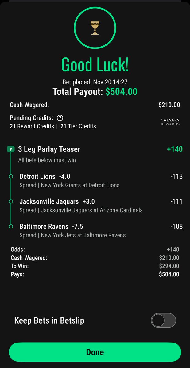 agentcnote's tweet image. Our weekend NFL teaser will be the Lions, Ravens and Jaguars. Going with a six point tease on Cesar’s. They have the best tease odds. LFG! 💪 #CoryLive
