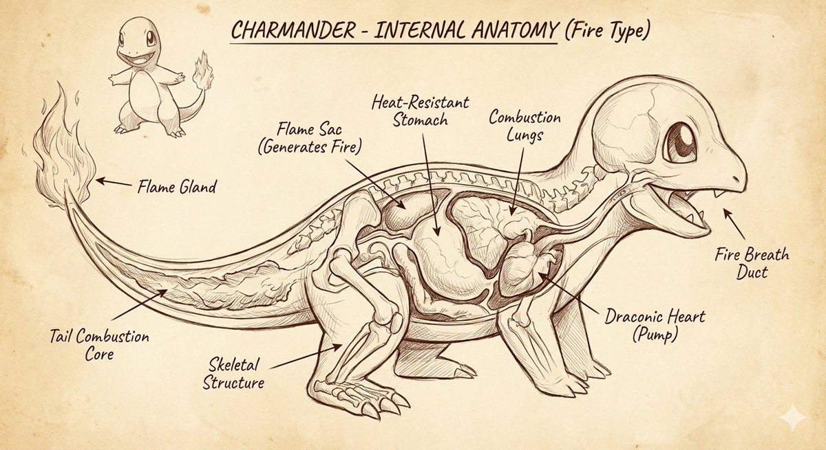 jsonprompts's tweet image. 🍌🍌 The consistency coming out of Nano Banana Pro is honestly next-level. 

Every generation feels precise, stable, and intentionally crafted. 

Big shout-out to @GoogleAI for the innovation.

Breaking down the anatomy of a Pokémon 👇