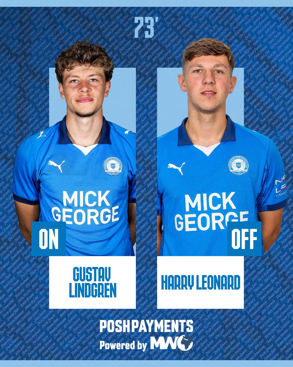 72' - Another Posh change.

Substitutions brought to you by <a href="/ModernWorldBus1/">Modern World Business Solutions</a>

🎩 2-0 🟢 | #pufc