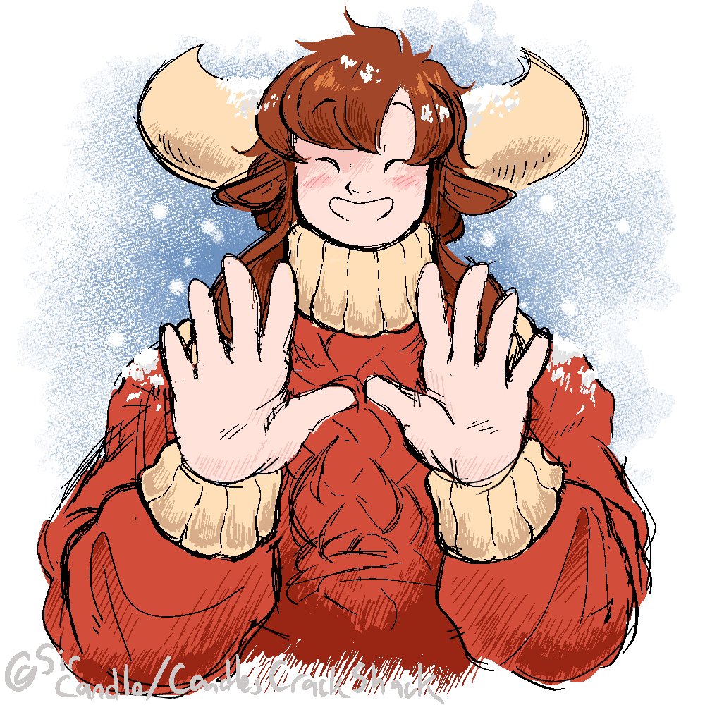 TheCrackShack69's tweet image. We&apos;re finally getting some snow in my neck of the woods, so I felt like dressing Boris to match. Hot chocolate weather is upon us, yahoo