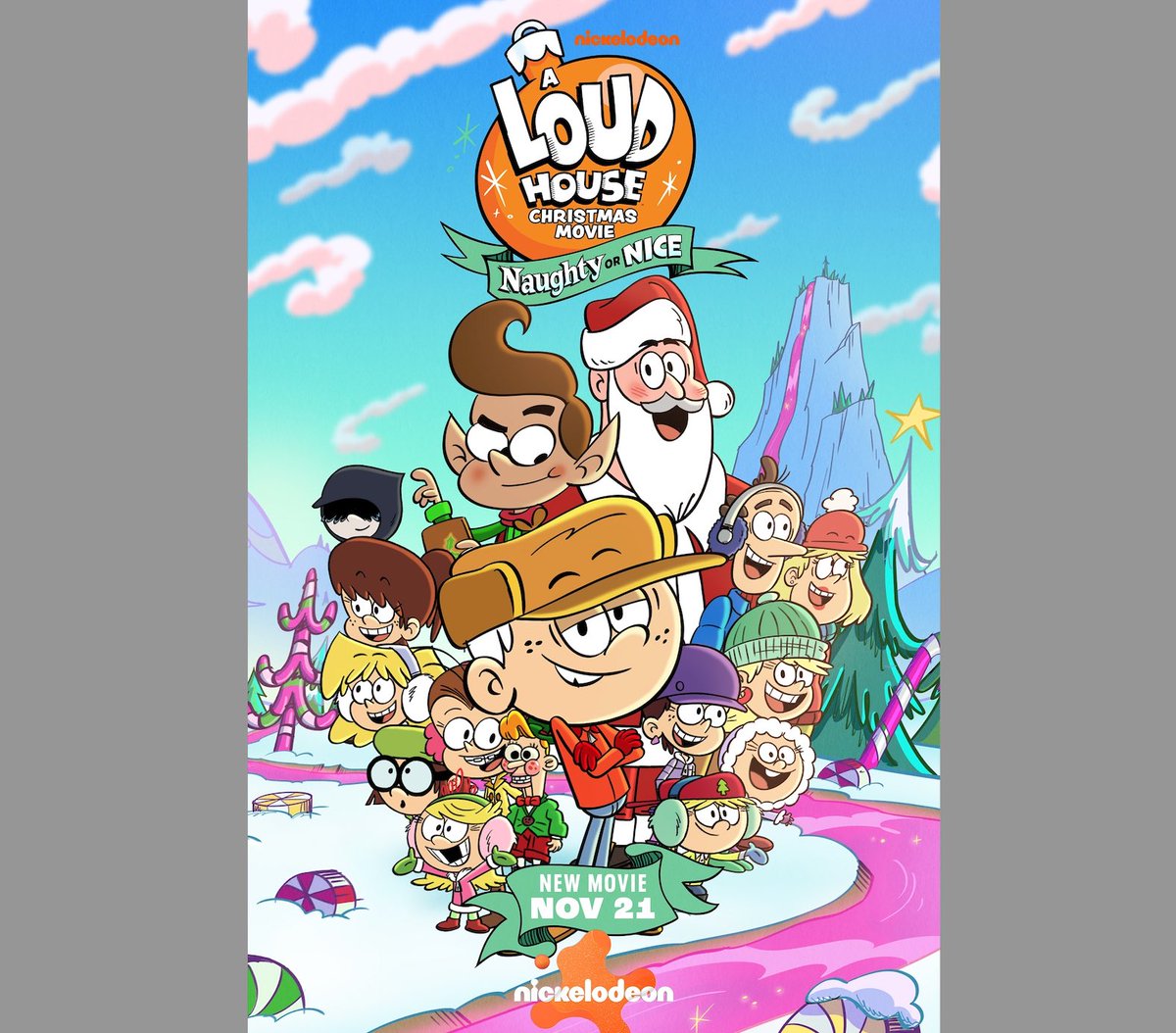 LaraJillMiller's tweet image. Tomorrow’s the day! Find out if the Louds are naughty or nice! #theloudhouse #nickelodeon