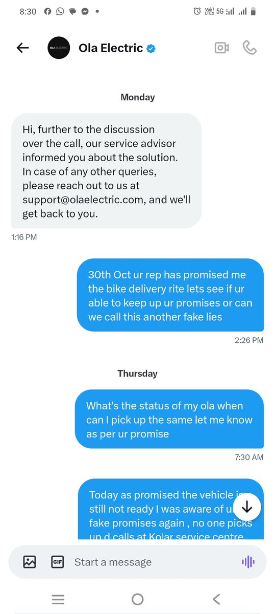 Hello <a href="/OlaElectric/">Ola Electric</a> n <a href="/bhash/">Bhavish Aggarwal</a> getting u guys to consumer court in upcoming days, i known that this wud definitely not matter for guys like u cos u don't have a bit of shame, this arrogance n sad attitude will burn investors money, what goes urs, so c u soon at the court tuf luck