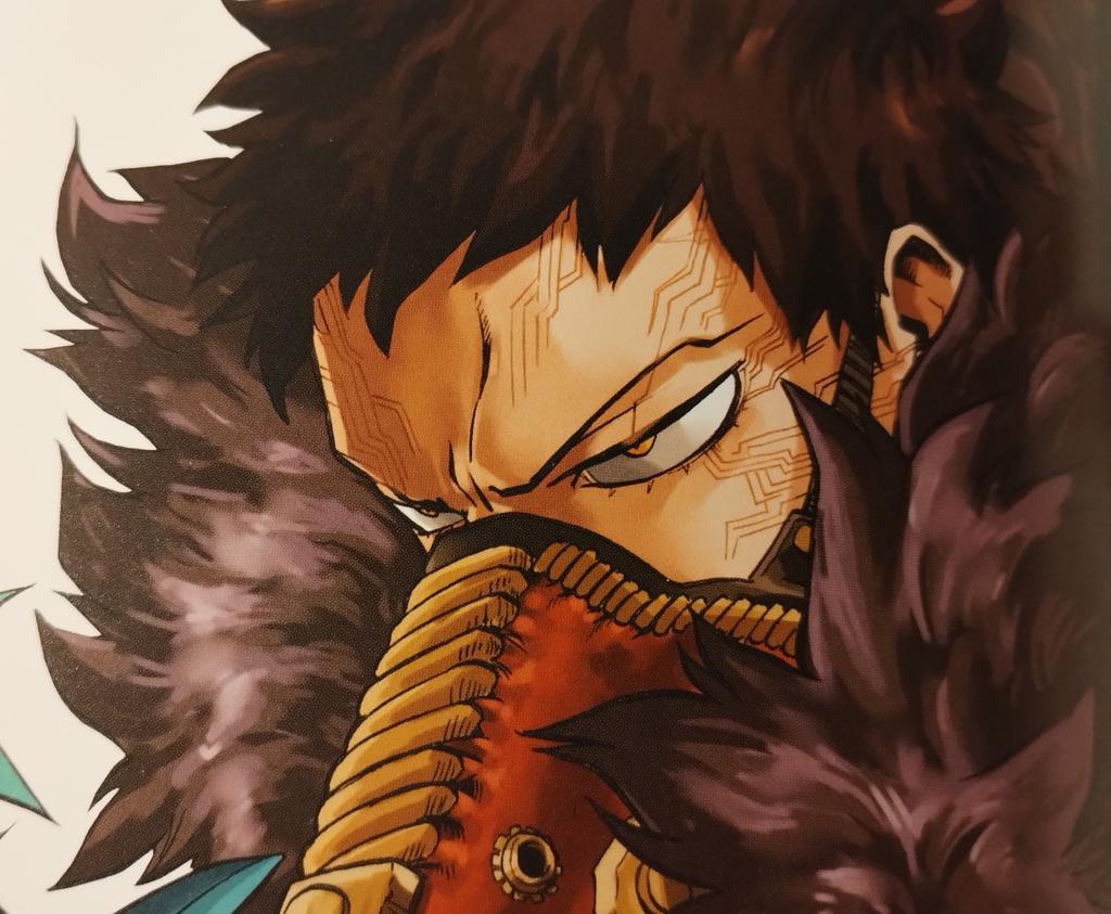 OverhaulGlazer's tweet photo. I finally got this MHA artbook so I was able to get a proper close-up on his expression! I remember this ever since it was shared around but it was a first for me to see the full detailed expression of him now (as detailed as it gets).

#overhaul #kaichisaki #オーバーホール https://t.co/bKCB8J9YdH