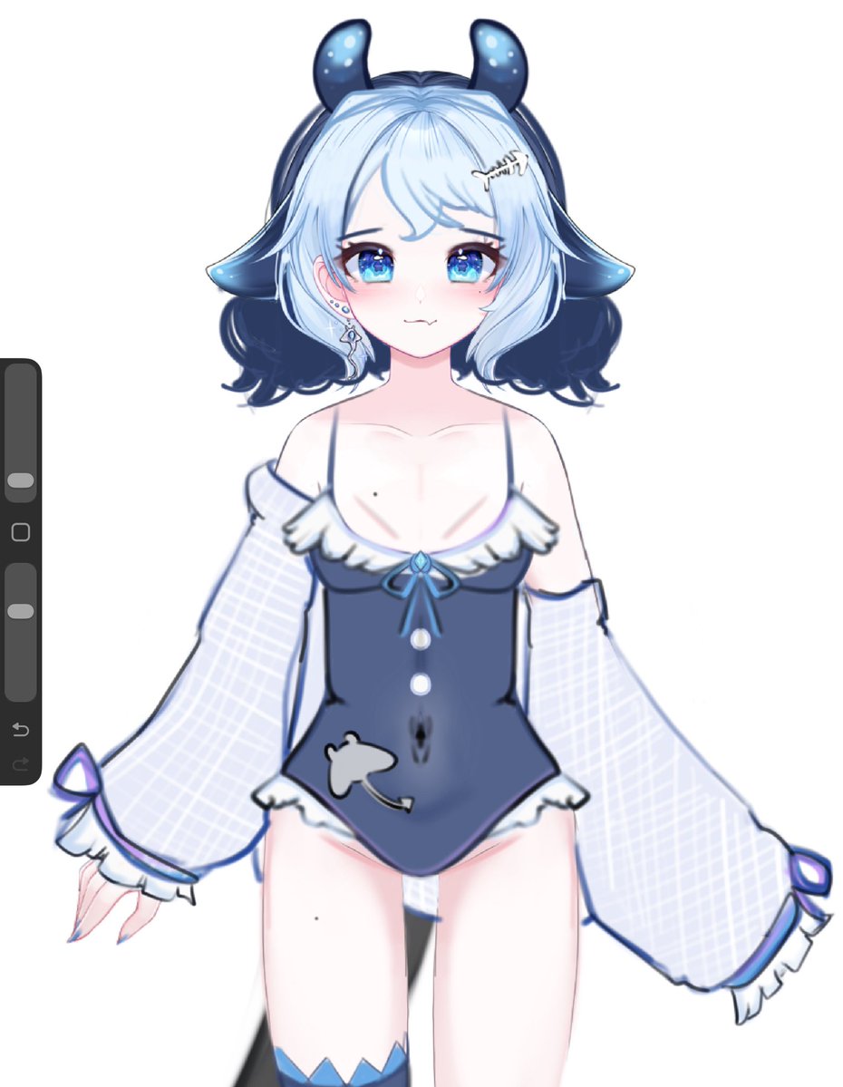 itsreibubbles's tweet image. comfy stingray outfit wip!! 💙🌊