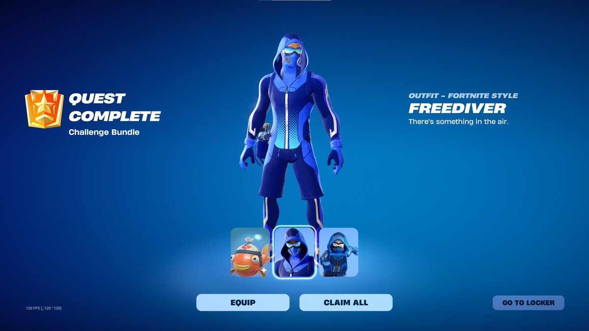 Like and reply if you need a code for the Freediver Skin 👀