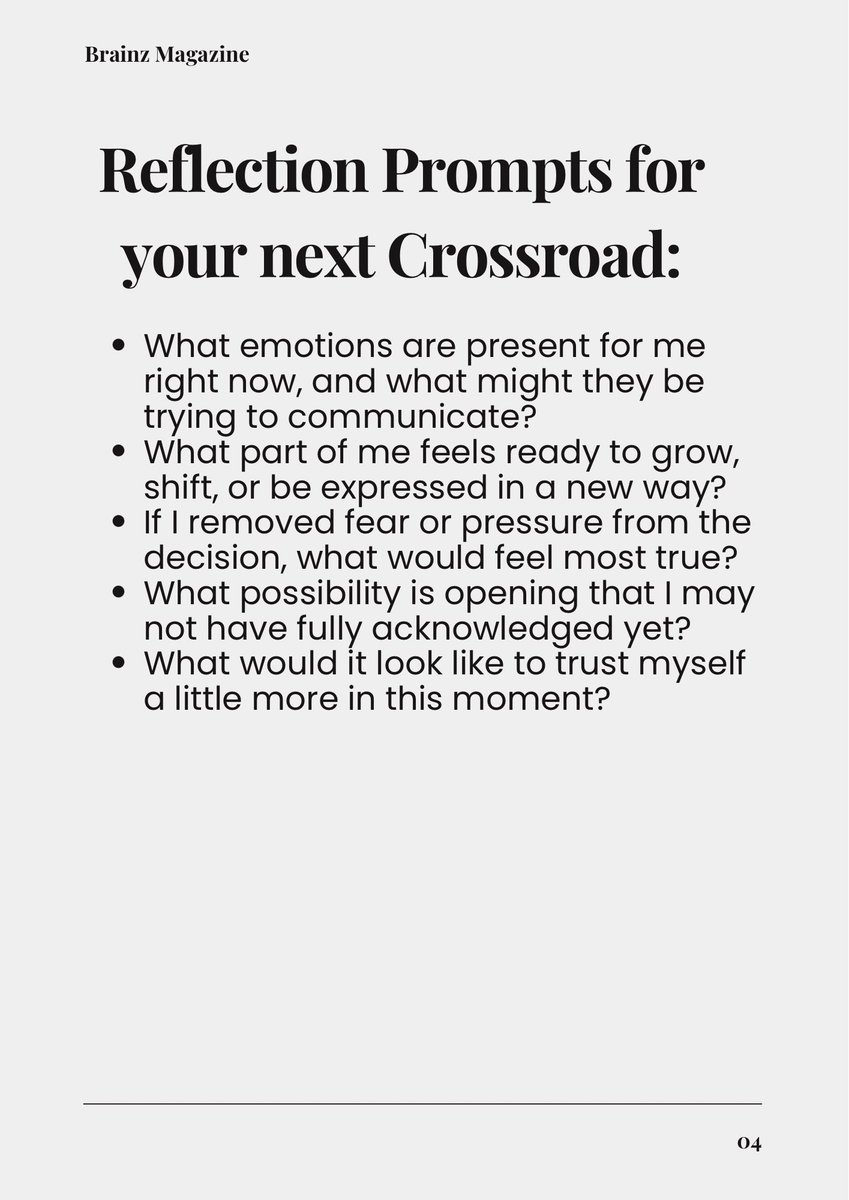The dead end isn’t where your story stops. It’s where the hidden crossroad finally comes into view.

#courageateverycrossroad 

Link for full article ⬇️ :
brainzmagazine.com/post/the-cross…