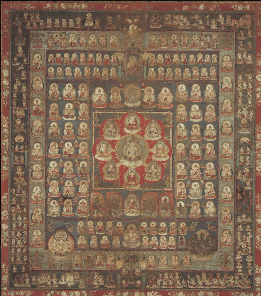 miki03110311's tweet image. ごきげんよう✨

毎月21日は弘法大師(空海)の縁日です。

今日は「曼荼羅(まんだら)」を紹介します。

曼荼羅は悟りの境地を表した密教独自の図で、仏を体系的に配列しています。

近年は「塗り絵」としても人気です。
無心に塗り上げるのがストレス解消になるそうです。

素晴らしい1日を✨🍁✨