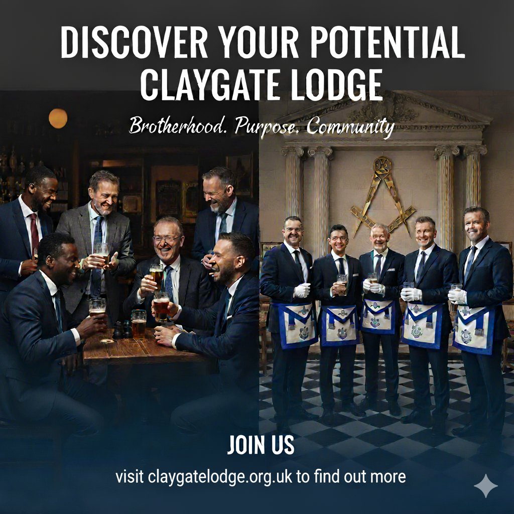 We're recruiting! Please spread the word 😄 <a href="/UGLE_GrandLodge/">United Grand Lodge of England</a> <a href="/SurreyMason/">Surrey Freemasons</a> <a href="/UGLE_UniScheme/">Universities Scheme</a>